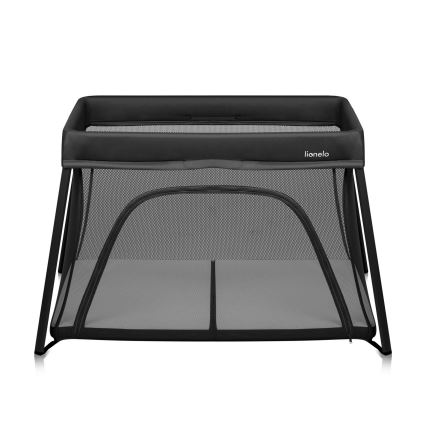 Lionelo - Łóżeczko turystyczne 3w1 ALICE czarne