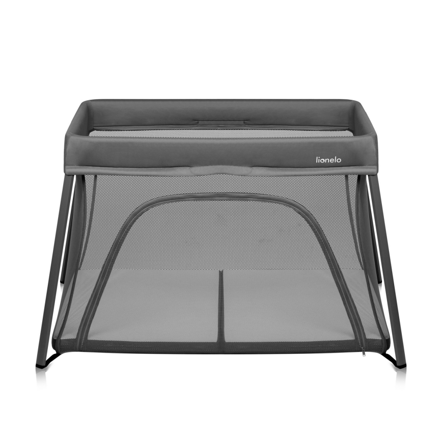 Lionelo - Łóżeczko turystyczne 3w1 ALICE Szare