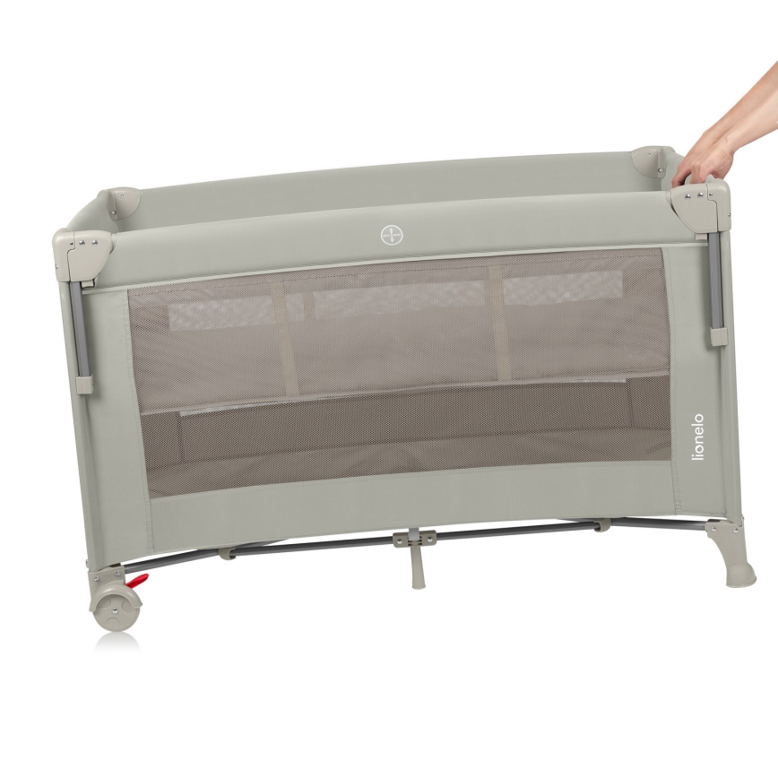 Lionelo - Łóżeczko turystyczne 3w1 ELLEN Beżowy Piasek