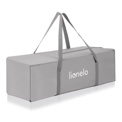 Lionelo - Łóżeczko turystyczne 3w1 ELLEN Grey Concrete