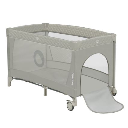 Lionelo - Łóżeczko turystyczne FLOWER Cappuccino