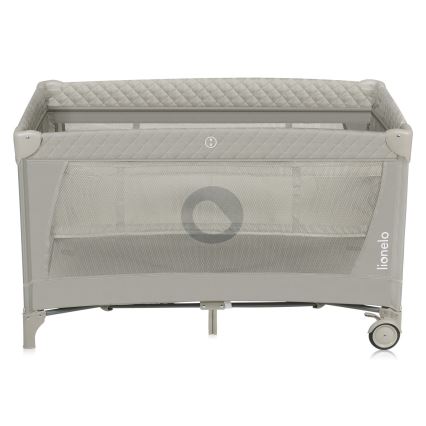 Lionelo - Łóżeczko turystyczne FLOWER Cappuccino