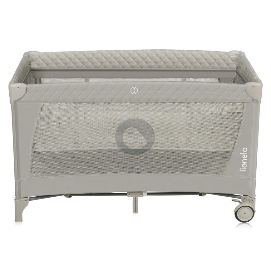 Lionelo - Łóżeczko turystyczne FLOWER Cappuccino