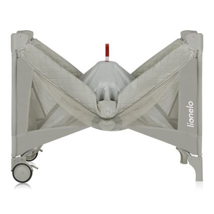 Lionelo - Łóżeczko turystyczne FLOWER Cappuccino