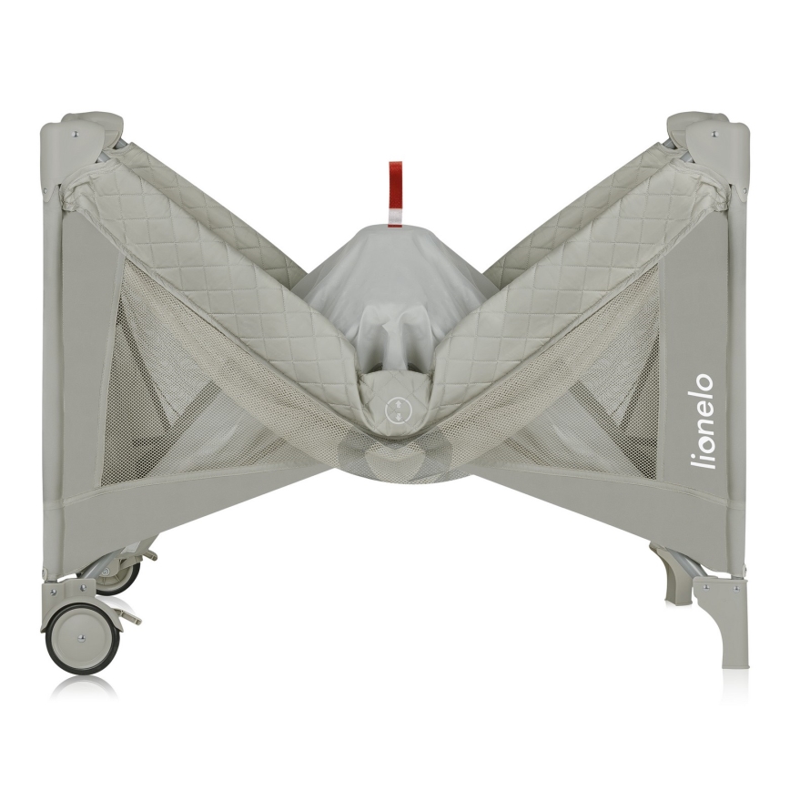 Lionelo - Łóżeczko turystyczne FLOWER Cappuccino