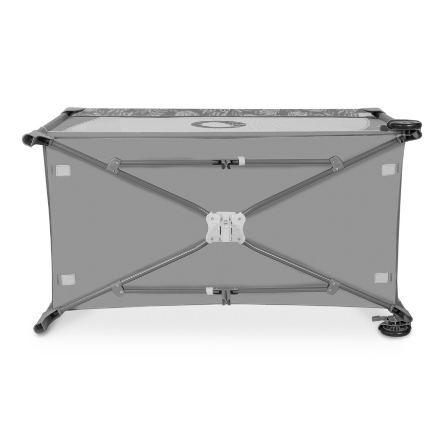 Lionelo - Łóżeczko turystyczne FLOWER Grey Stone