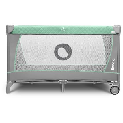 Lionelo - Łóżeczko turystyczne FLOWER Turkusowy