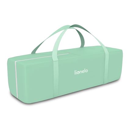 Lionelo - Łóżeczko turystyczne FLOWER Turkusowy