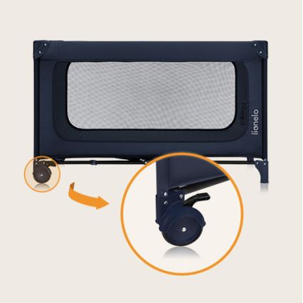 Lionelo - Łóżeczko turystyczne JASMIN EASY FOLD Granatowy