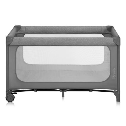 Lionelo - Łóżeczko turystyczne JASMIN EASY FOLD Grey Stone