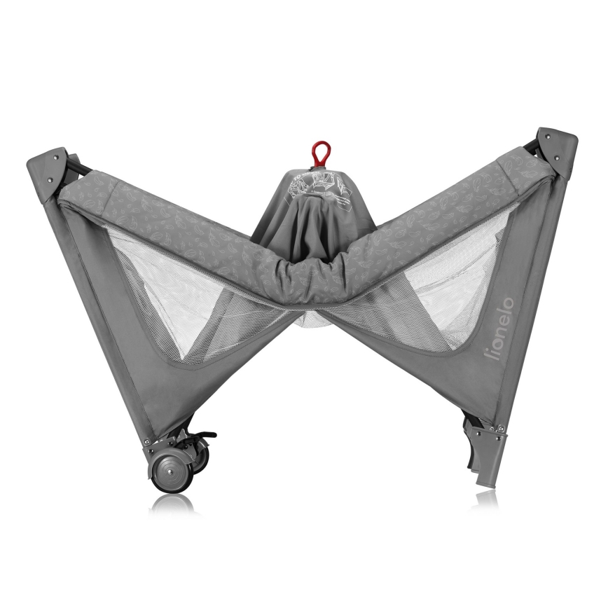 Lionelo - Łóżeczko turystyczne JASMIN EASY FOLD Grey Stone