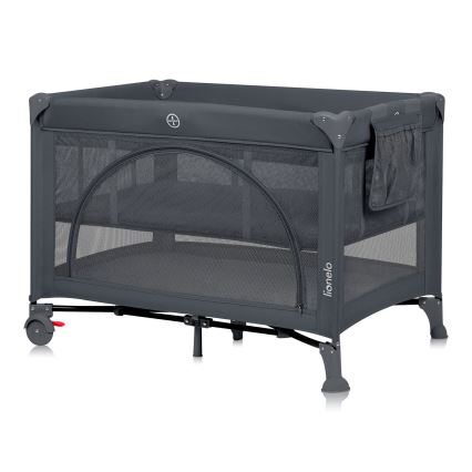 Lionelo - Łóżeczko turystyczne LAURA Betonowo-szary