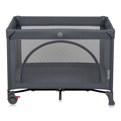 Lionelo - Łóżeczko turystyczne LAURA Betonowo-szary