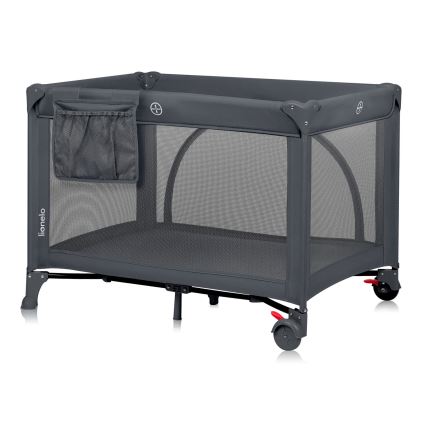 Lionelo - Łóżeczko turystyczne LAURA Betonowo-szary