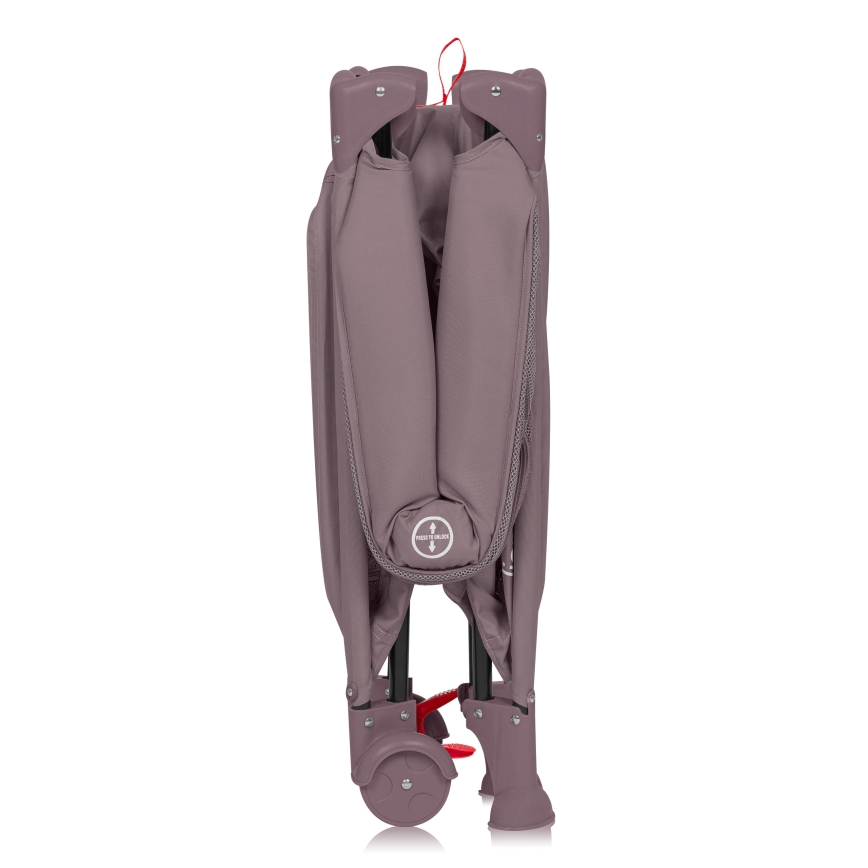 Lionelo - Łóżeczko turystyczne LAURA Różowy nude