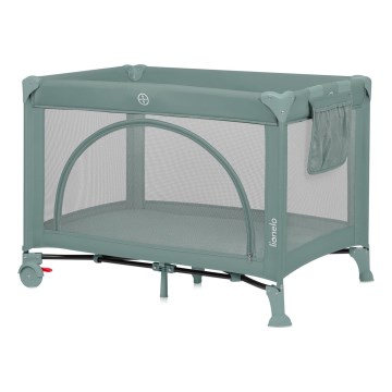 Lionelo - Łóżeczko turystyczne LAURA Zielona szałwia
