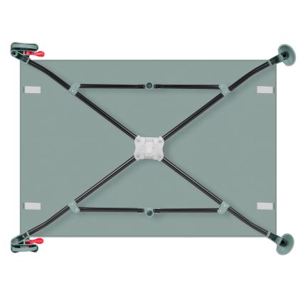 Lionelo - Łóżeczko turystyczne LAURA Zielona szałwia