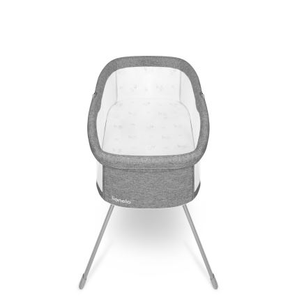 Lionelo - Łóżeczko turystyczne MALIN Grey Stone