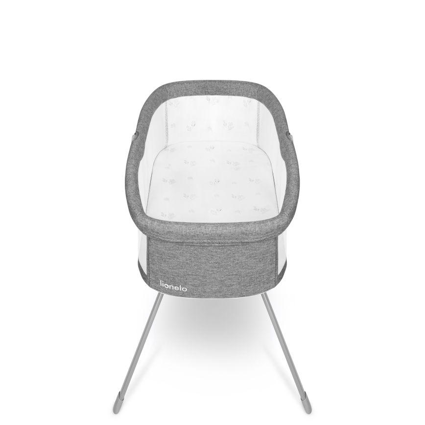 Lionelo - Łóżeczko turystyczne MALIN Grey Stone