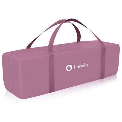 Lionelo - Łóżeczko turystyczne STEFI PLUS Różowa Magnolia