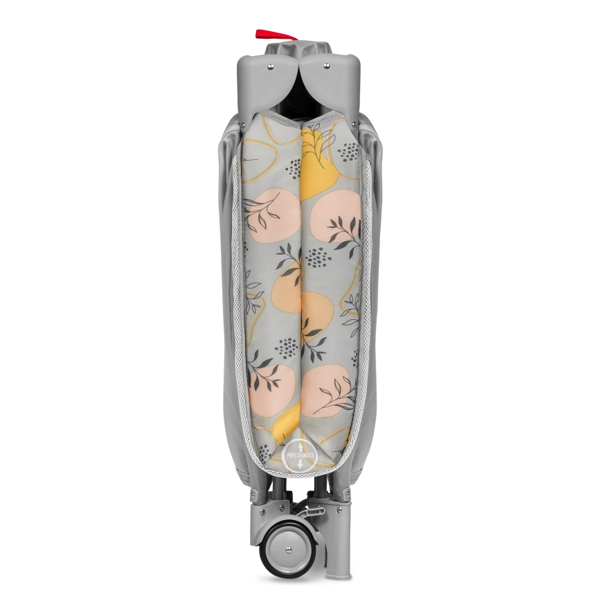 Lionelo - Łóżeczko turystyczne STEFI PLUS różowo-żółte