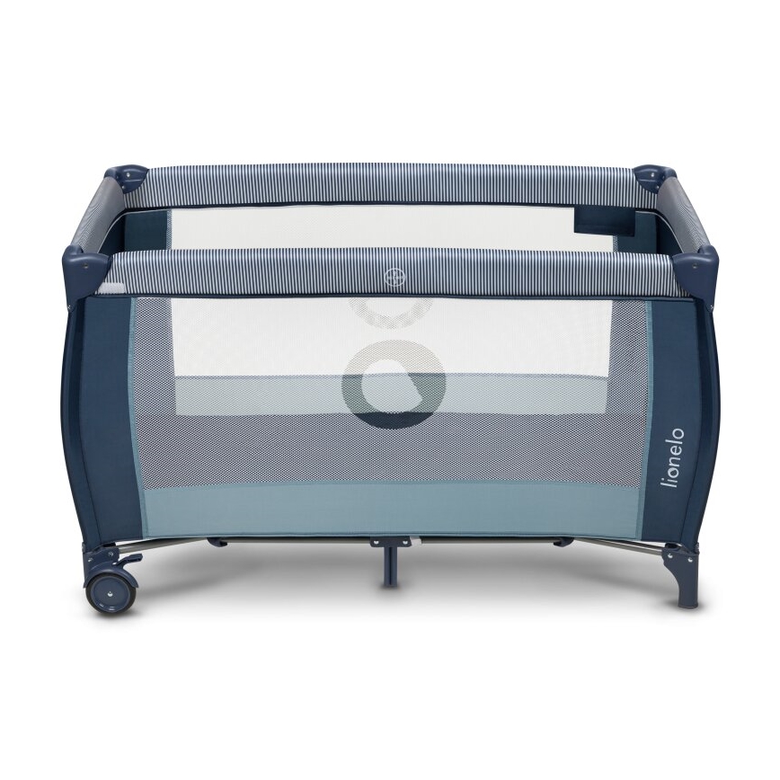 Lionelo - Łóżeczko turystyczne SVEN PLUS niebieskie