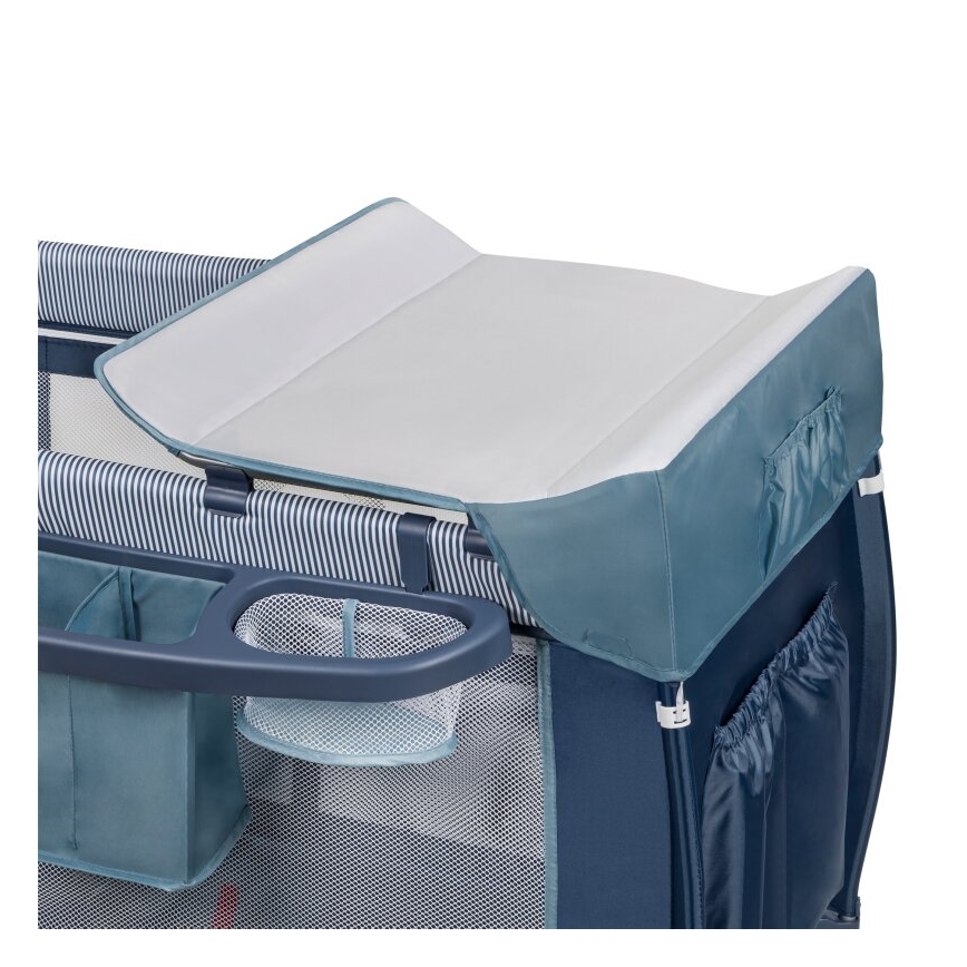 Lionelo - Łóżeczko turystyczne SVEN PLUS niebieskie