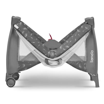 Lionelo - Łóżeczko turystyczne SVEN PLUS szare