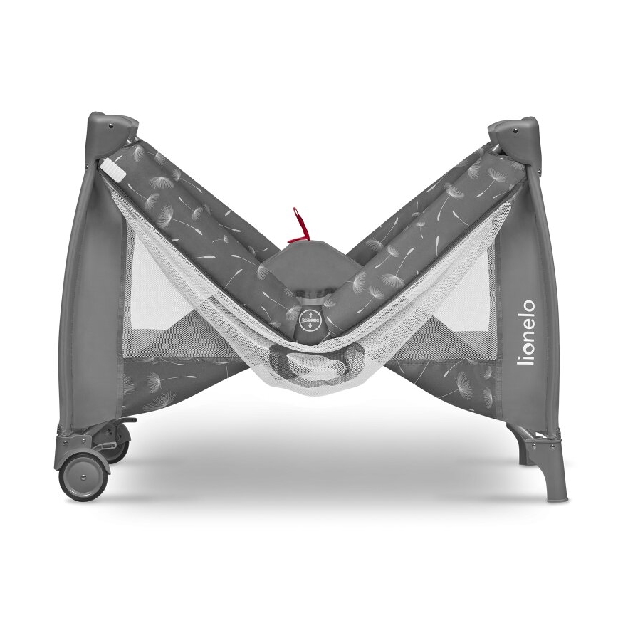 Lionelo - Łóżeczko turystyczne SVEN PLUS szare