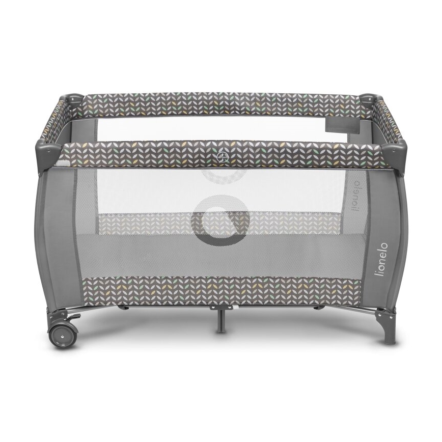 Lionelo - Łóżeczko turystyczne SVEN PLUS szare