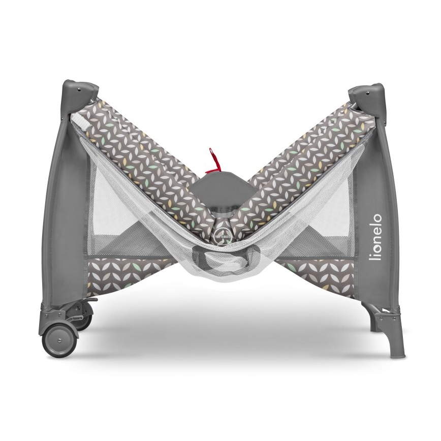 Lionelo - Łóżeczko turystyczne SVEN PLUS szare