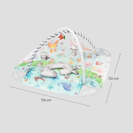 Lionelo - Mata do zabawy dla dzieci ANIKA Natural