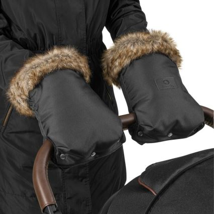 Lionelo - Mufki do wózka HANDMUFF Czarne