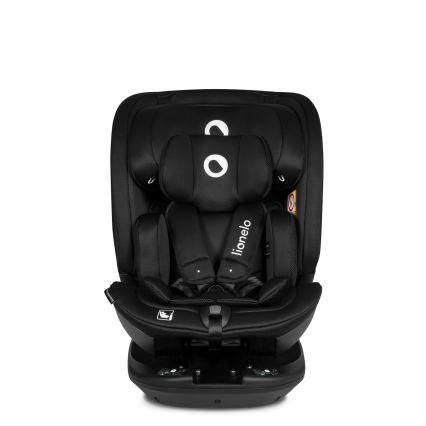 Lionelo - Obrotowy fotelik samochodowy z bazą BASTIAAN i-Size 40-150 cm Czarny Carbon