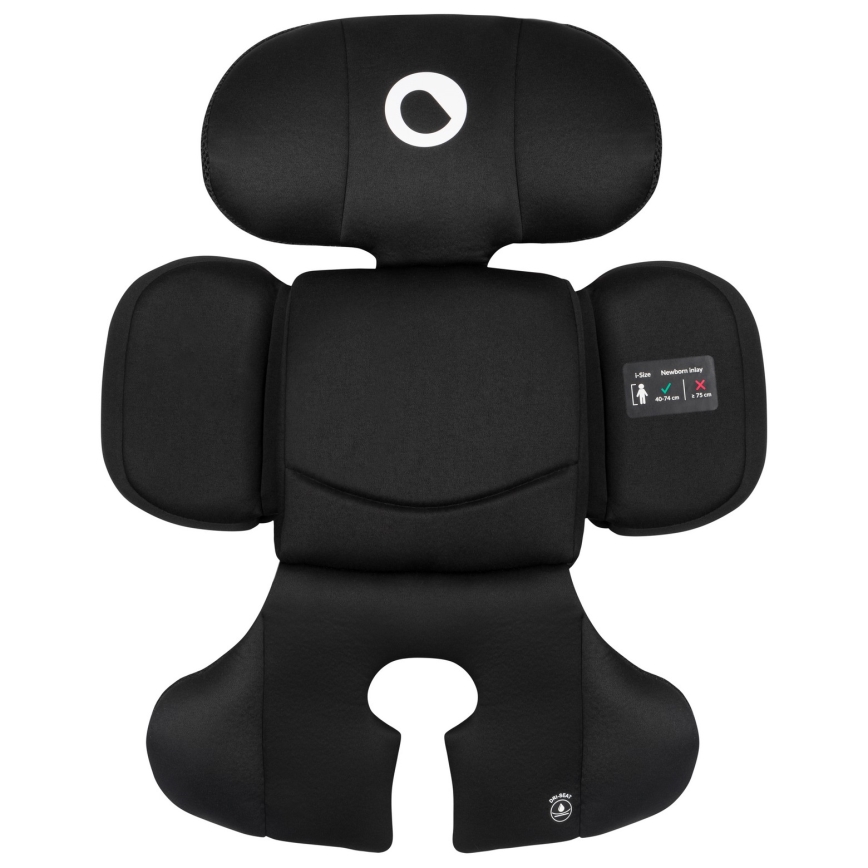 Lionelo - Obrotowy fotelik samochodowy z bazą BASTIAAN i-Size 40-150 cm Czarny Carbon