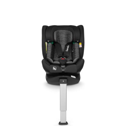 Lionelo - Obrotowy fotelik samochodowy z bazą BRAAM i-Size 40-150 cm Czarny karbon