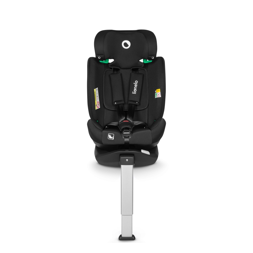 Lionelo - Obrotowy fotelik samochodowy z bazą BRAAM i-Size 40-150 cm Czarny karbon