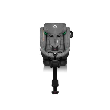 Lionelo - Obrotowy fotelik samochodowy z bazą HARMONY i-Size 40-150 cm czarny/szary