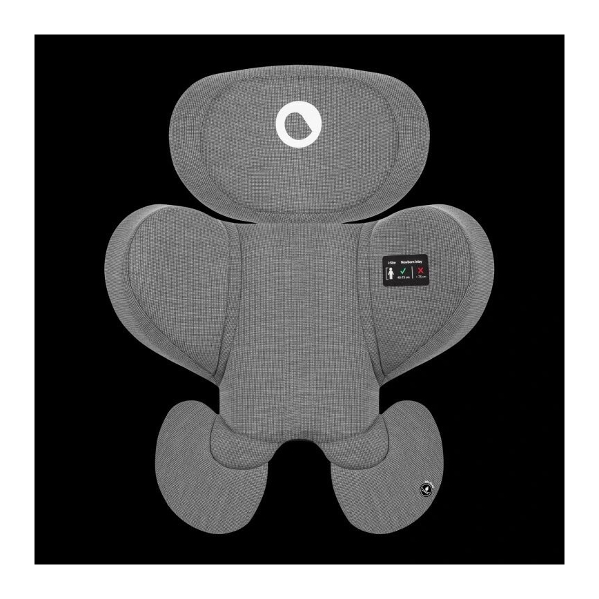 Lionelo - Obrotowy fotelik samochodowy z bazą HARMONY i-Size 40-150 cm czarny/szary