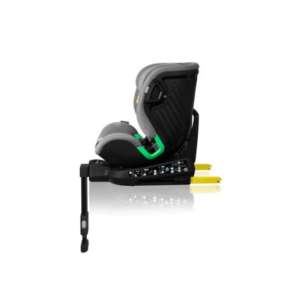 Lionelo - Obrotowy fotelik samochodowy z bazą HARMONY i-Size 40-150 cm szary
