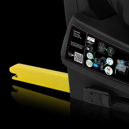 Lionelo - Obrotowy fotelik samochodowy z bazą HARMONY i-Size 40-150 cm szary