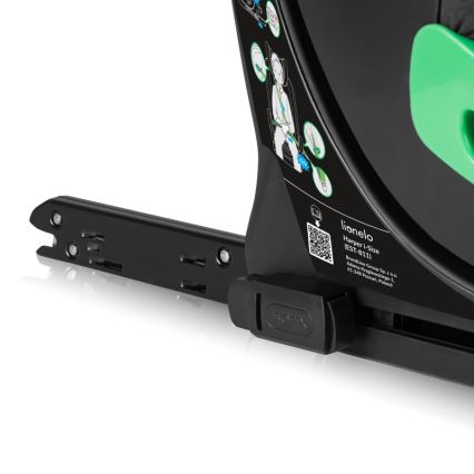 Lionelo - Obrotowy fotelik samochodowy z bazą HARPER i-Size 76-150 cm Black Carbon