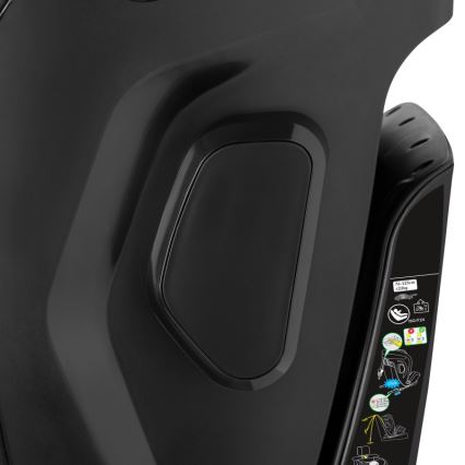 Lionelo - Obrotowy fotelik samochodowy z bazą HARPER i-Size 76-150 cm Black Carbon