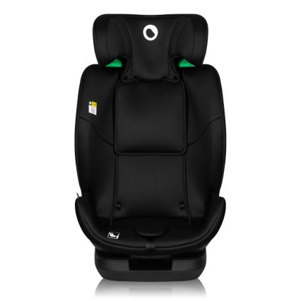 Lionelo - Obrotowy fotelik samochodowy z bazą LAVENDER i-Size 76-150 cm Czarny Karbon