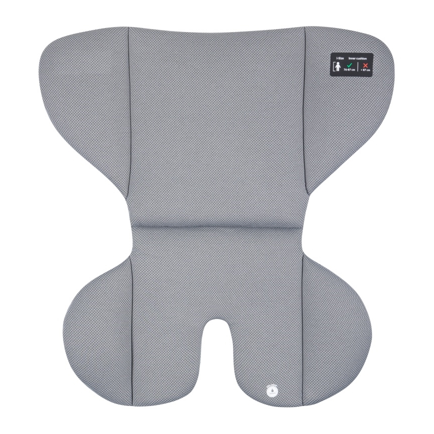 Lionelo - Obrotowy fotelik samochodowy z bazą LAVENDER i-Size 76-150 cm Szary Kamień