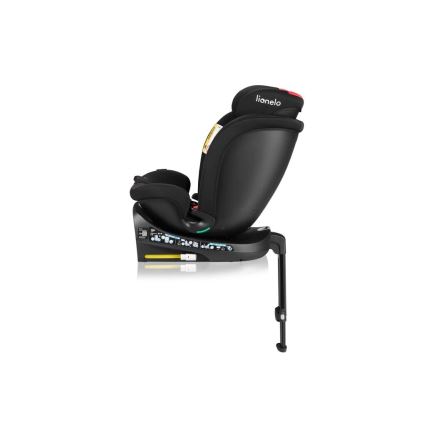 Lionelo - Obrotowy fotelik samochodowy z bazą NAVY i-Size 40-150 cm czarny/czerwony