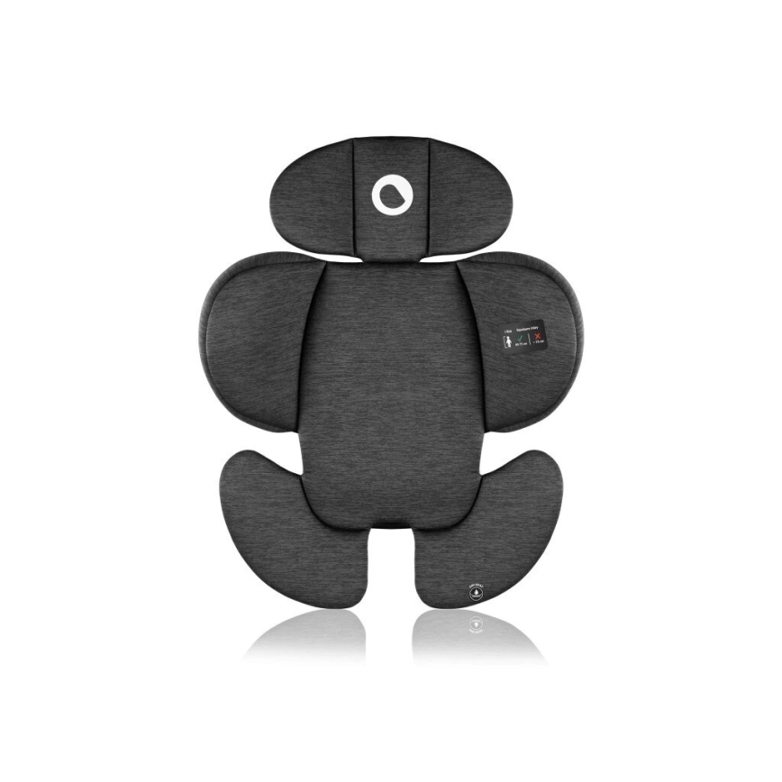 Lionelo - Obrotowy fotelik samochodowy z bazą NAVY i-Size 40-150 cm czarny/różowy