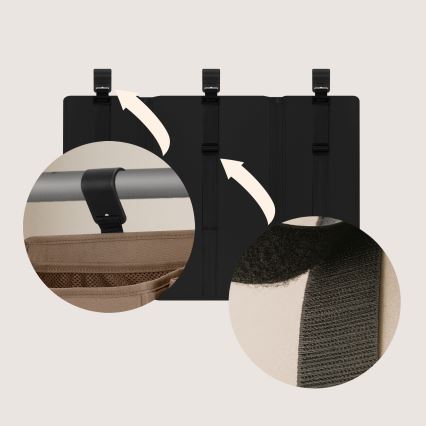 Lionelo - Organizer do łóżeczka 3 w 1 SIDEPOCKET czarny