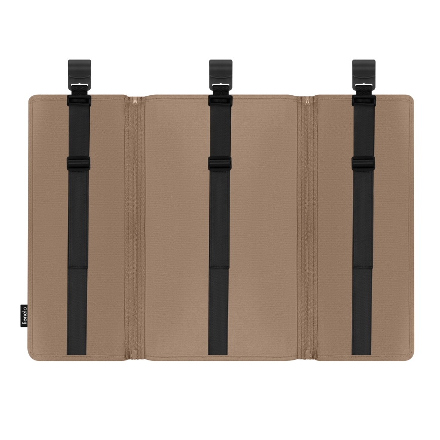 Lionelo - Organizer do łóżeczka 3w1 SIDEPOCKET Beżowy