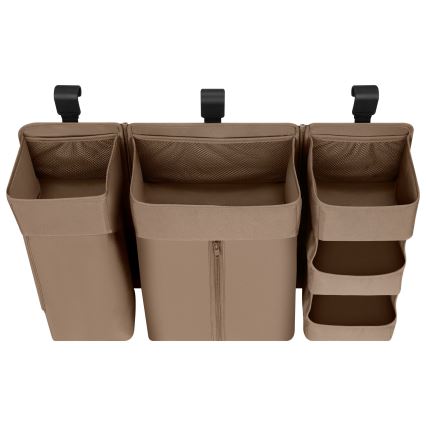 Lionelo - Organizer do łóżeczka 3w1 SIDEPOCKET Beżowy